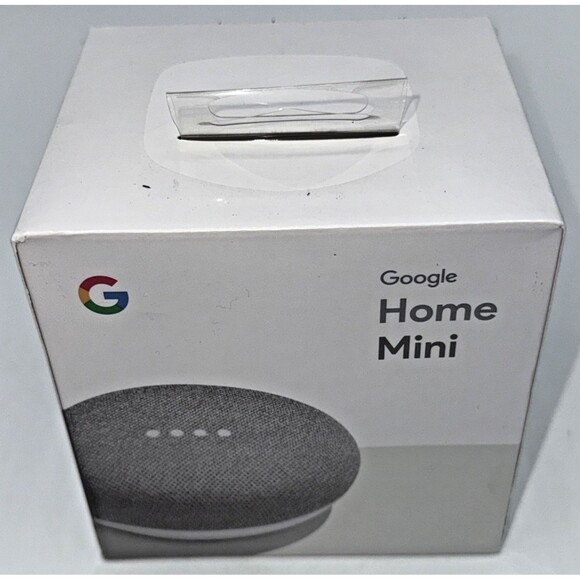 Google Home Mini 1st Gen Chalk  New Sealed Box - Picture 2 of 8
